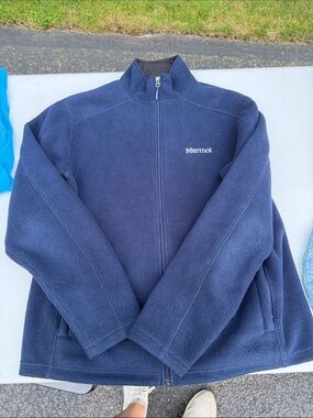 Marmot Navy Full-Zip Lightweight Fleece Jacket